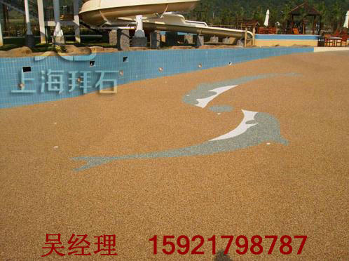 游樂園彩色透水地坪